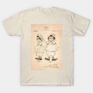 Raggedy Ann Doll Patent. Real Annabelle haunted or possessed doll - S T-Shirt